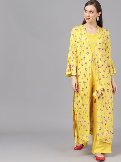 Women's Top with Palazzos & Jacket