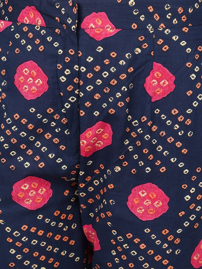 Women's Printed Coat with Trousers