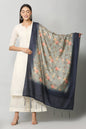 Women's Green & Blue Color Art Silk Digital Printed Dupatta