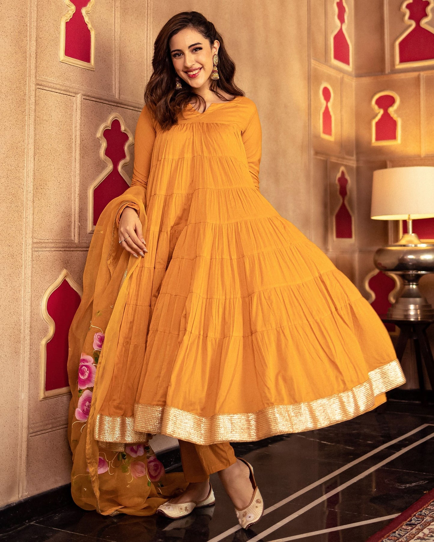 Women's Rasikpriya Handpainted Suit Set
