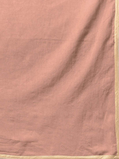 Women's  Brown Printed Kurta with Palazzos & Dupatta