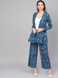 Women's  Printed Coat with Trousers