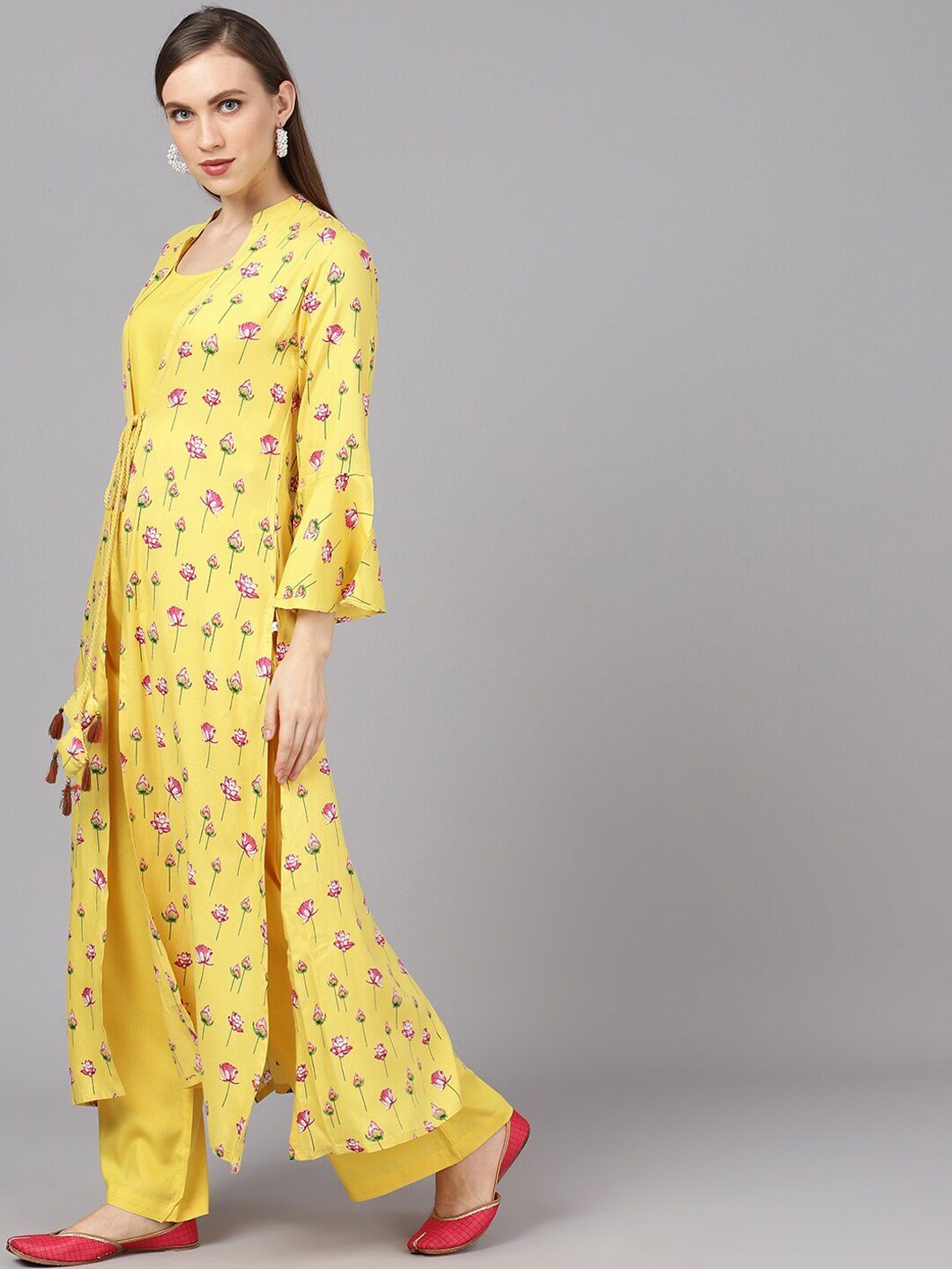 Women's Top with Palazzos & Jacket