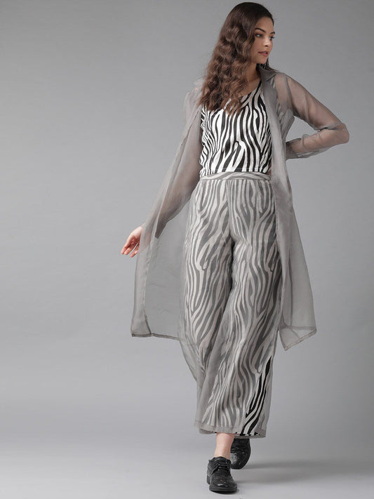Women's  Printed Top with Palazzos
