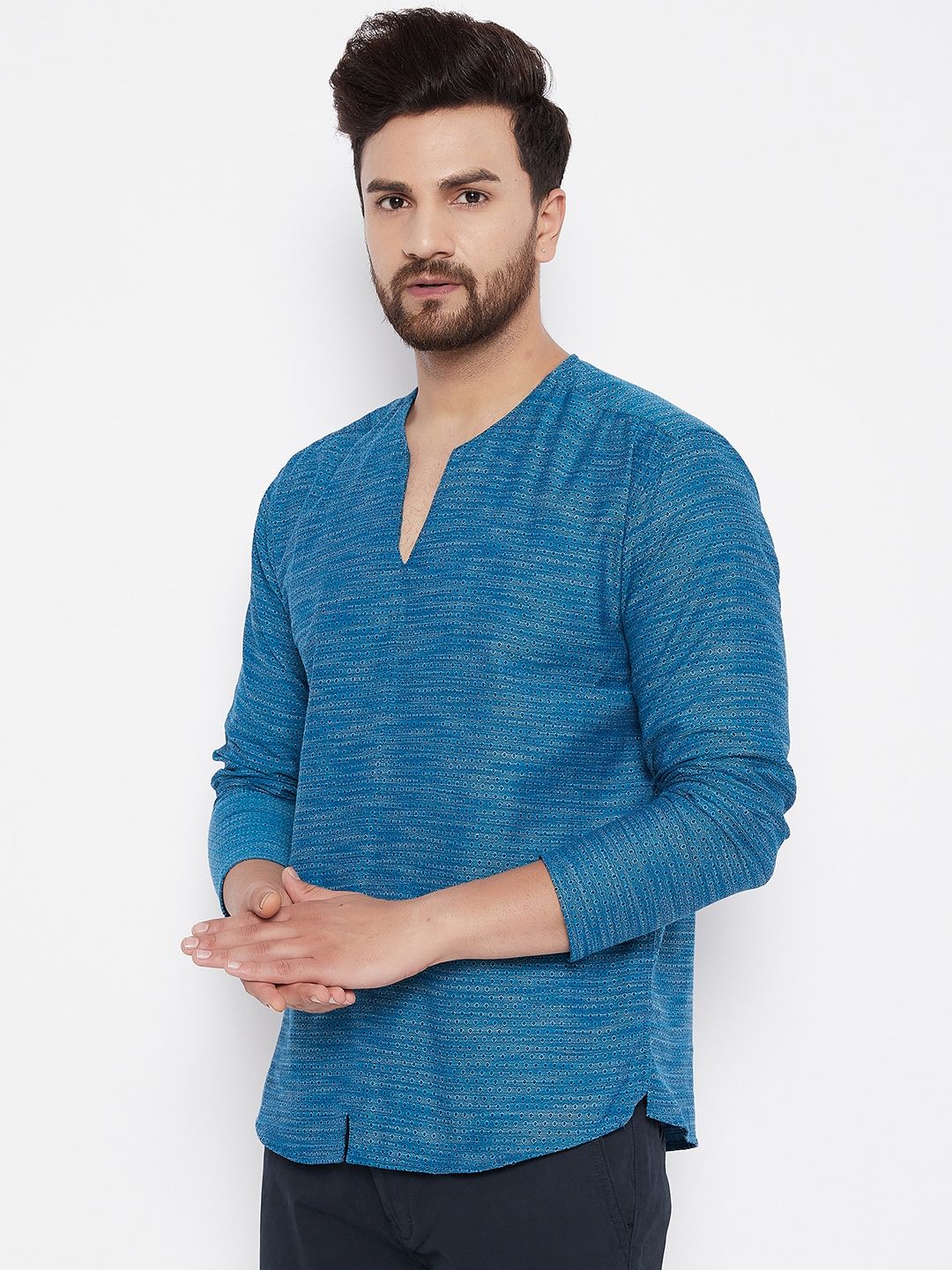 Men's Solid Cotton Kurta
