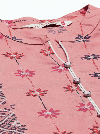 Women's Printed Straight Kurta Palazzo Dupatta Set