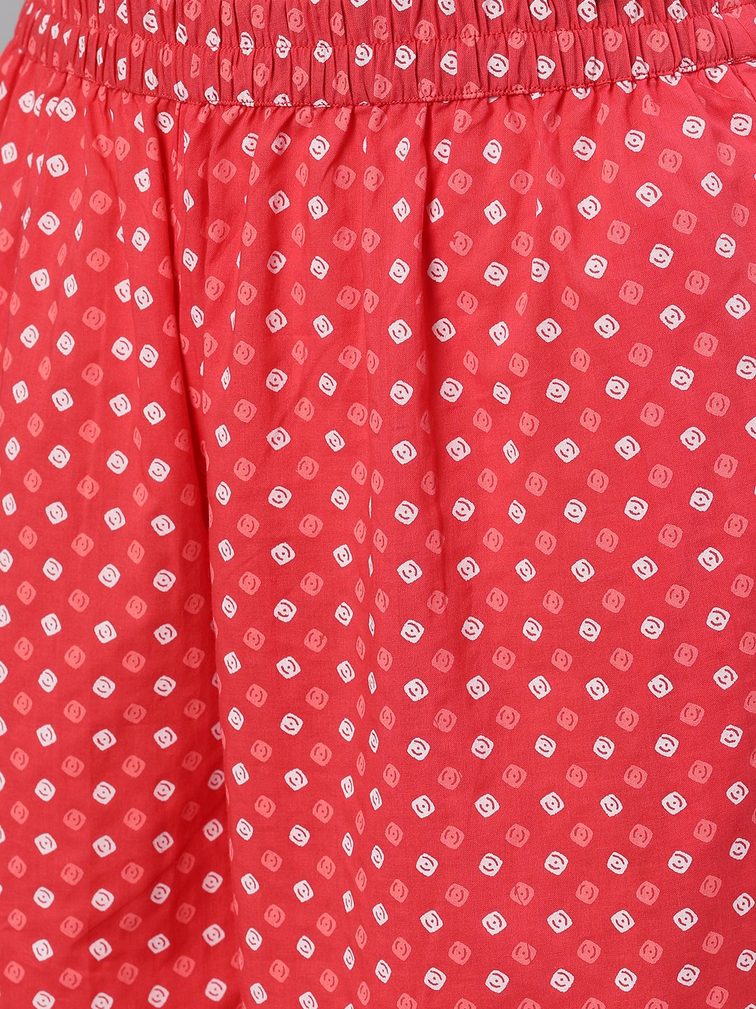 Women's Dusky Pink Polkadot Print Trouser
