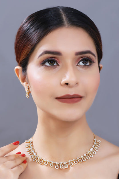 Women's Gold Plated Jewellery Set