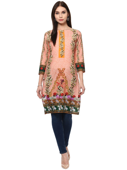 Women's Ahalya Digital Floral Cotton Only Kur