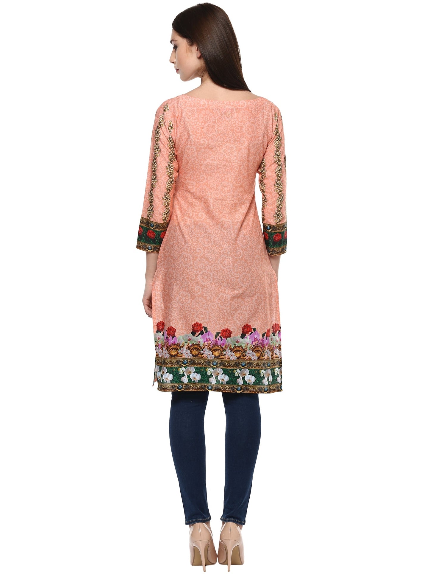 Women's Ahalya Digital Floral Cotton Only Kur