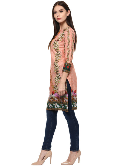 Women's Ahalya Digital Floral Cotton Only Kur