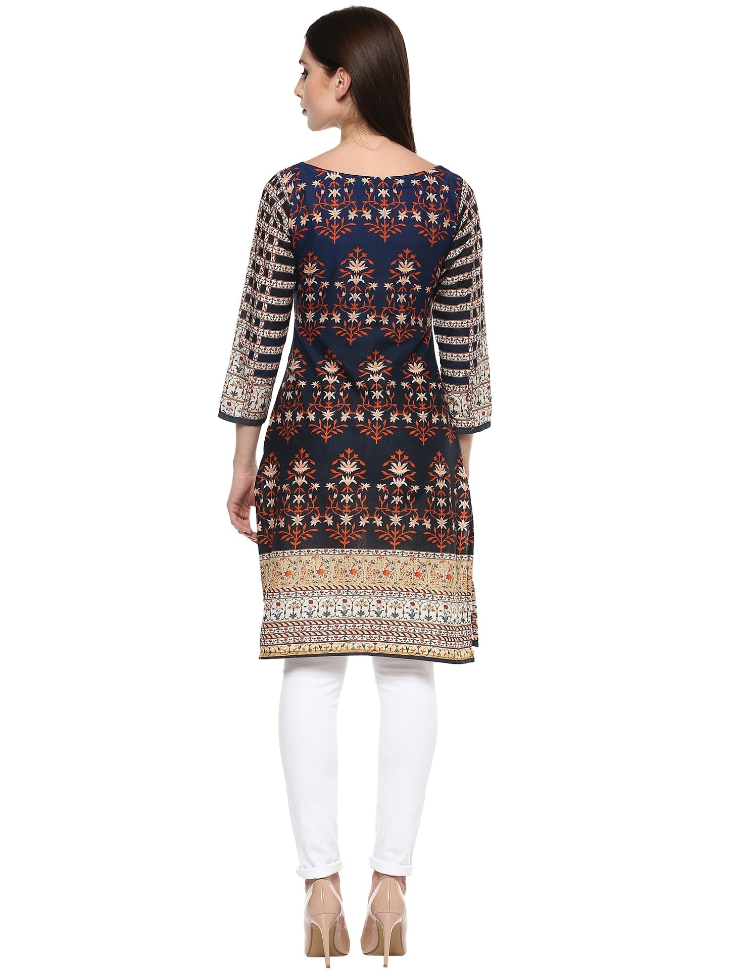 Women's Cotton Pakistani Style Print Only Kurta