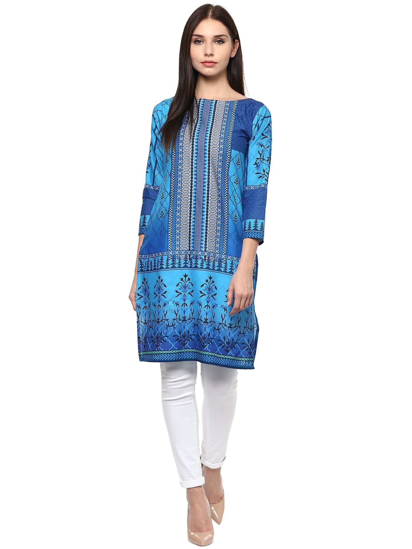 Women's Cotton Jaipur Style Only Kurti