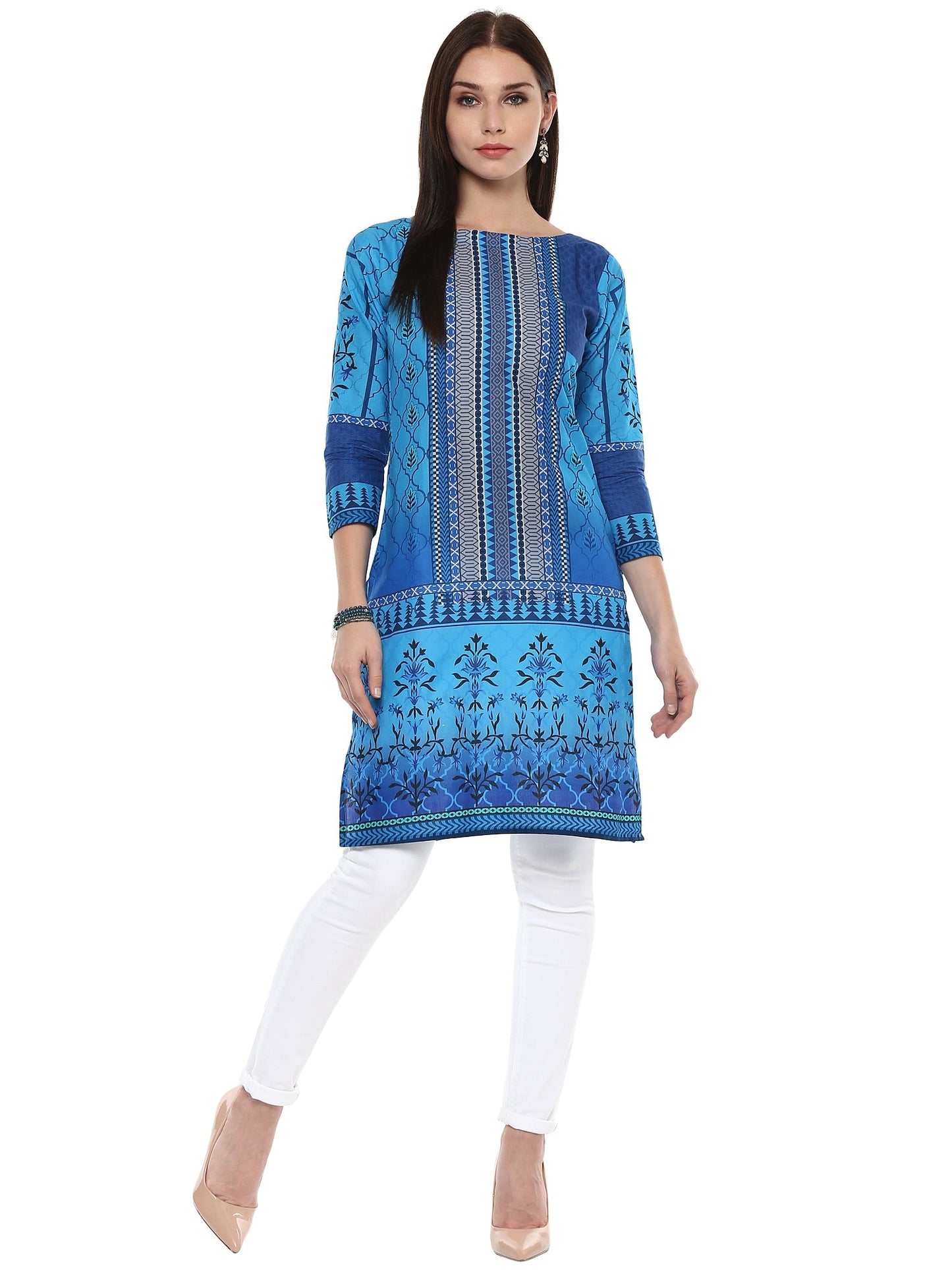 Women's Cotton Jaipur Style Only Kurti
