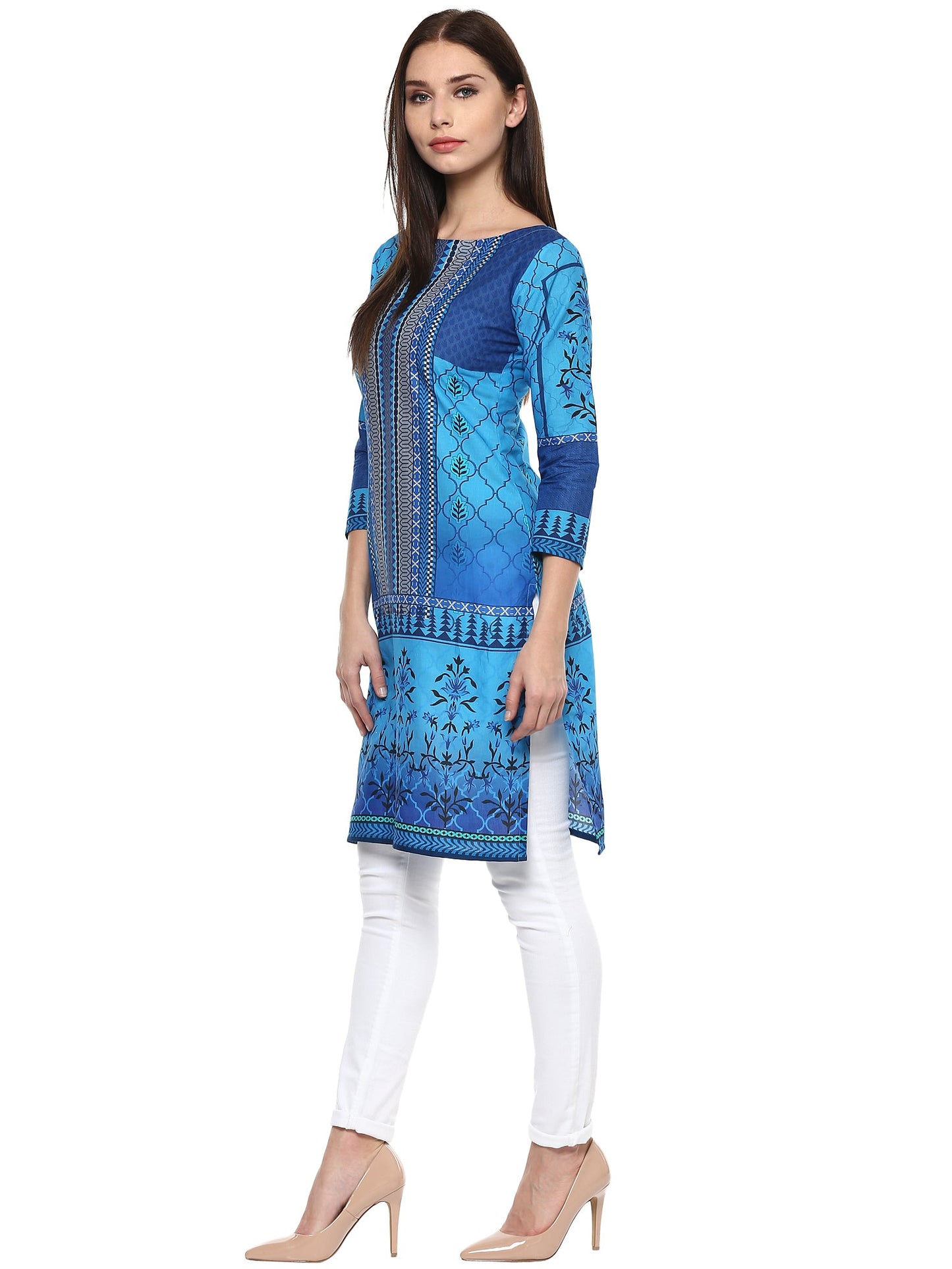 Women's Cotton Jaipur Style Only Kurti