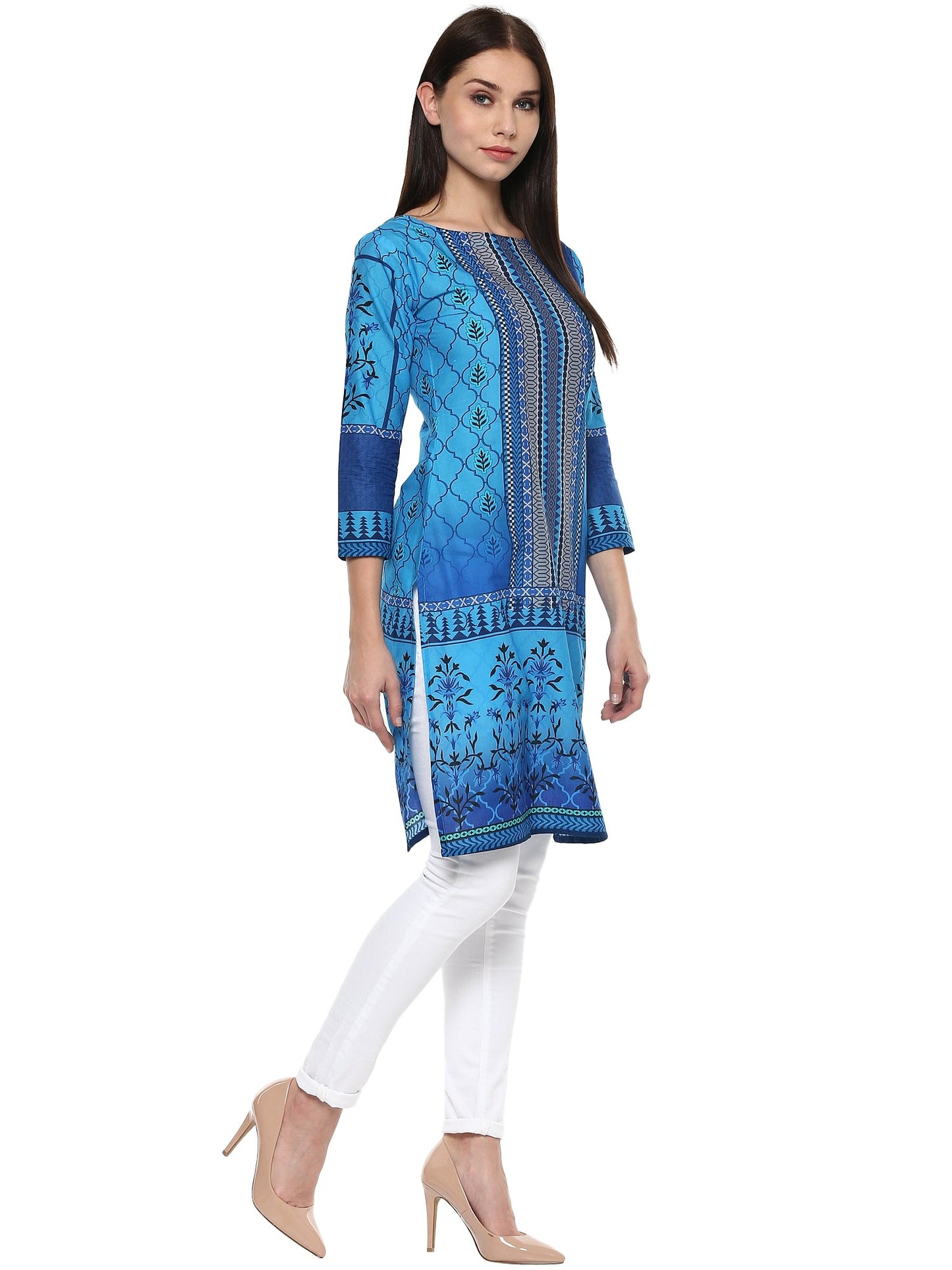 Women's Cotton Jaipur Style Only Kurti