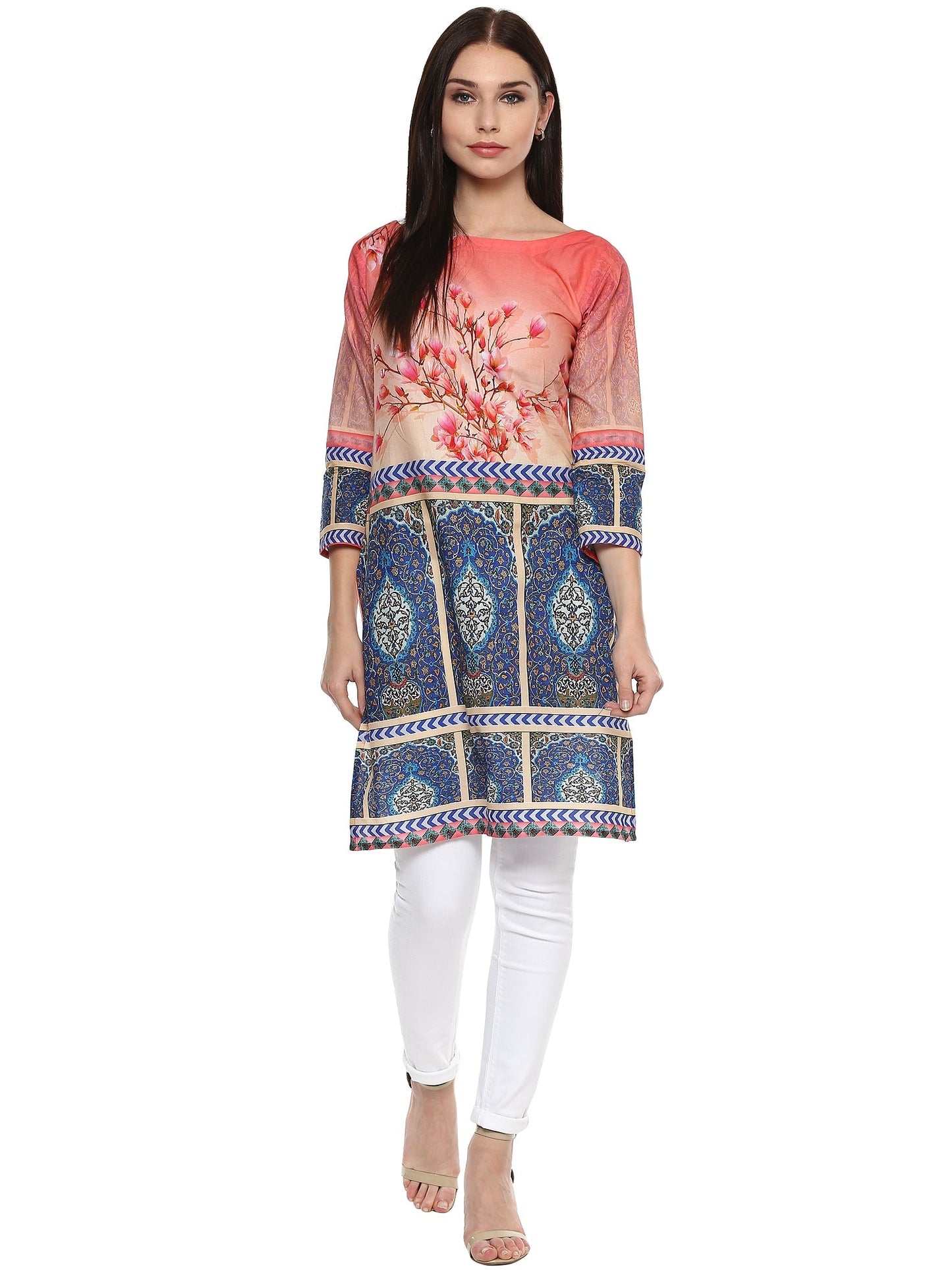 Women's Cotton Digital Printed Pakistani Only Kurta