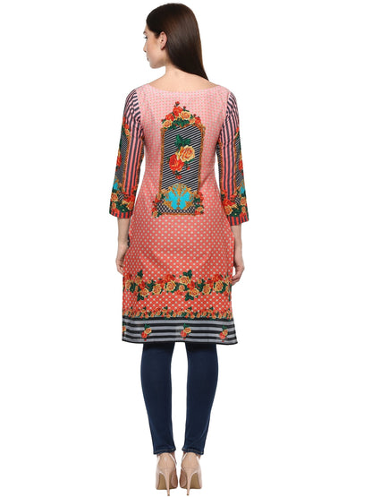 Women's Cotton Floral Digital Print Only Kurti