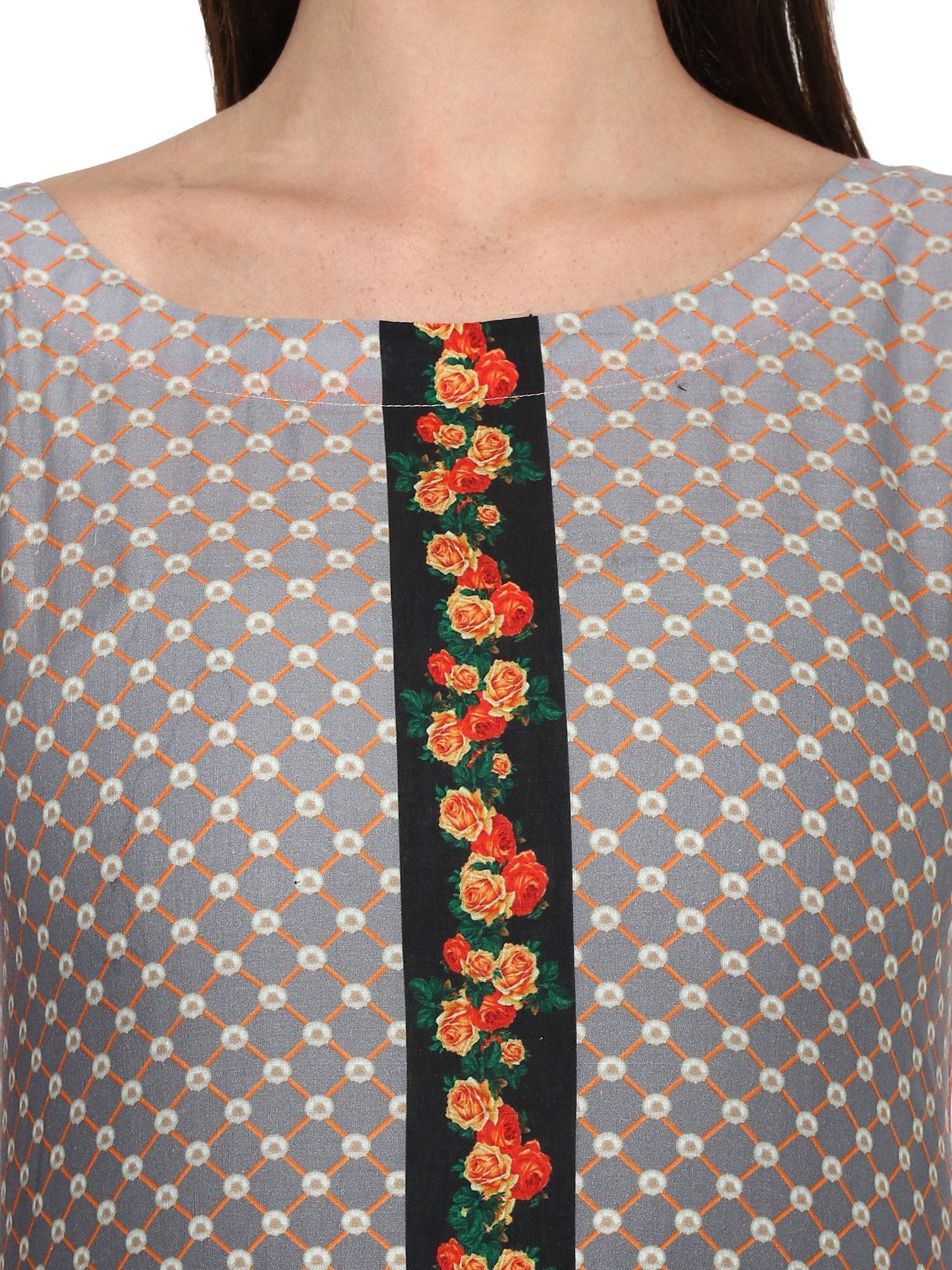 Women's Cotton Floral Digital Print Only Kurti