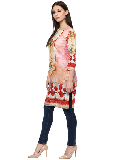 Women's Cotton Pakistani Digital Printed Only Kurti