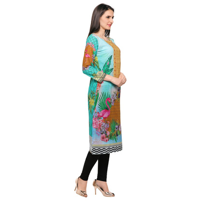 Women's Full Sleeve Digital Printed Cotton Only Kurti