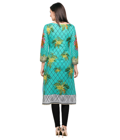 Women's Full Sleeve Digital Printed Cotton Only Kurti