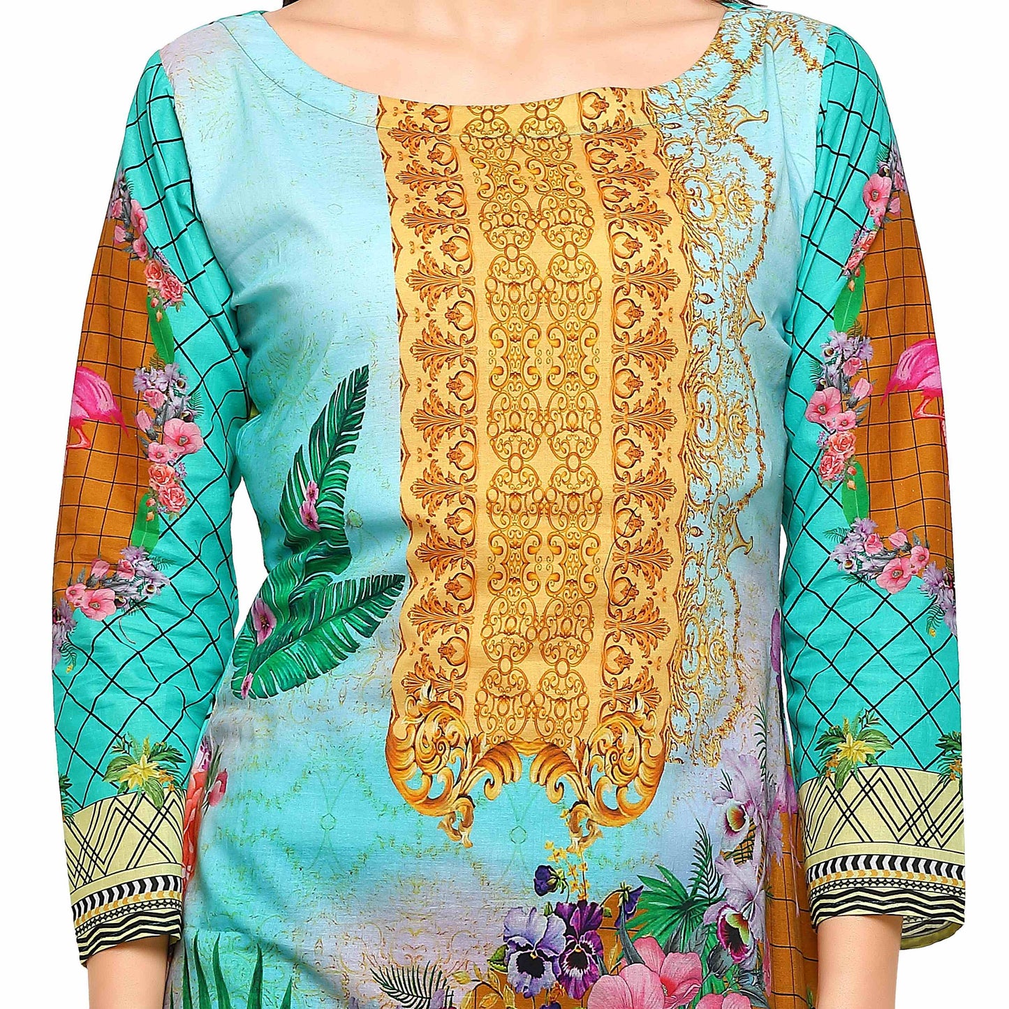 Women's Full Sleeve Digital Printed Cotton Only Kurti