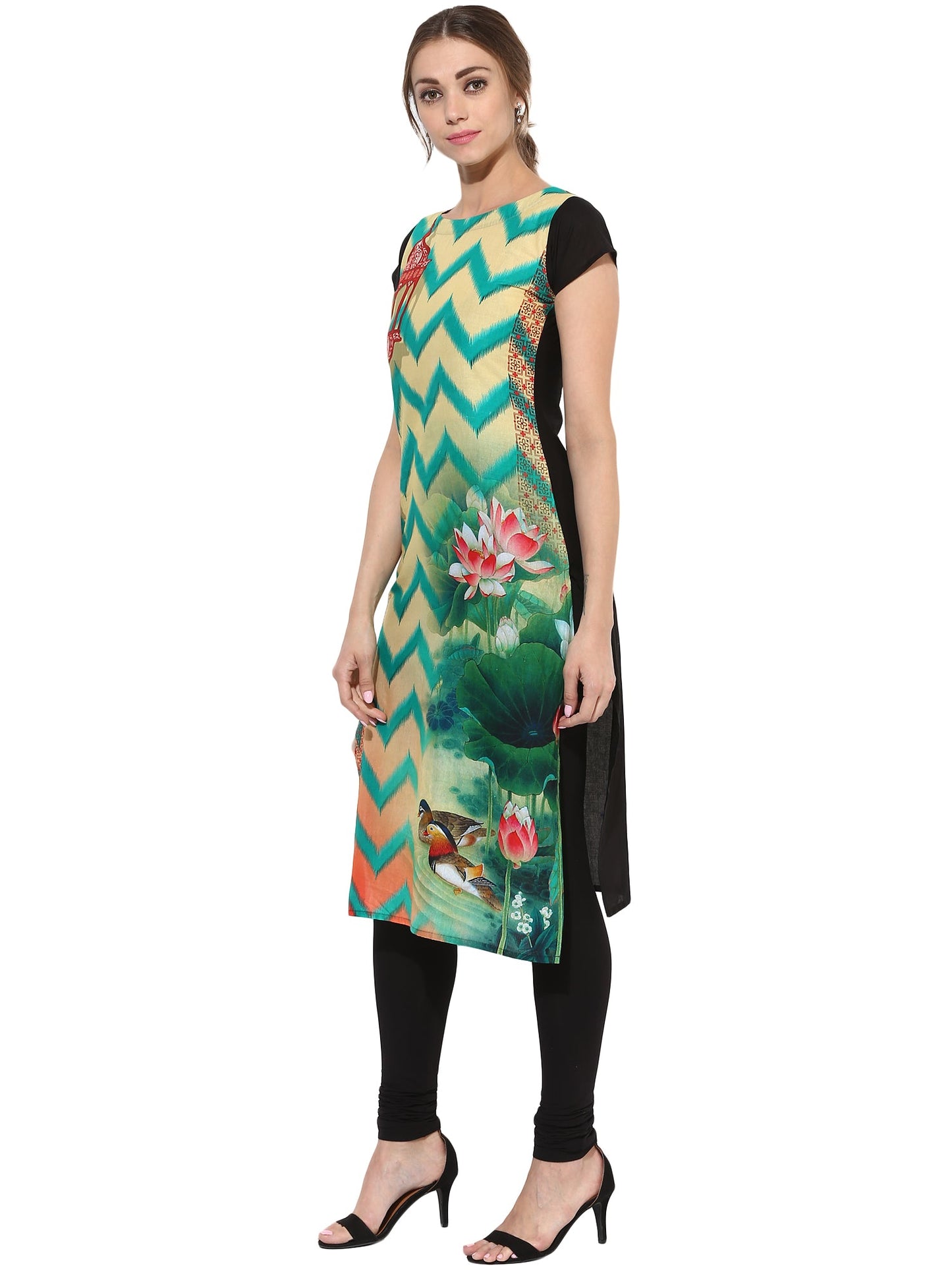 Women's Moroccon Lantern Cotton Printed Only Kurti