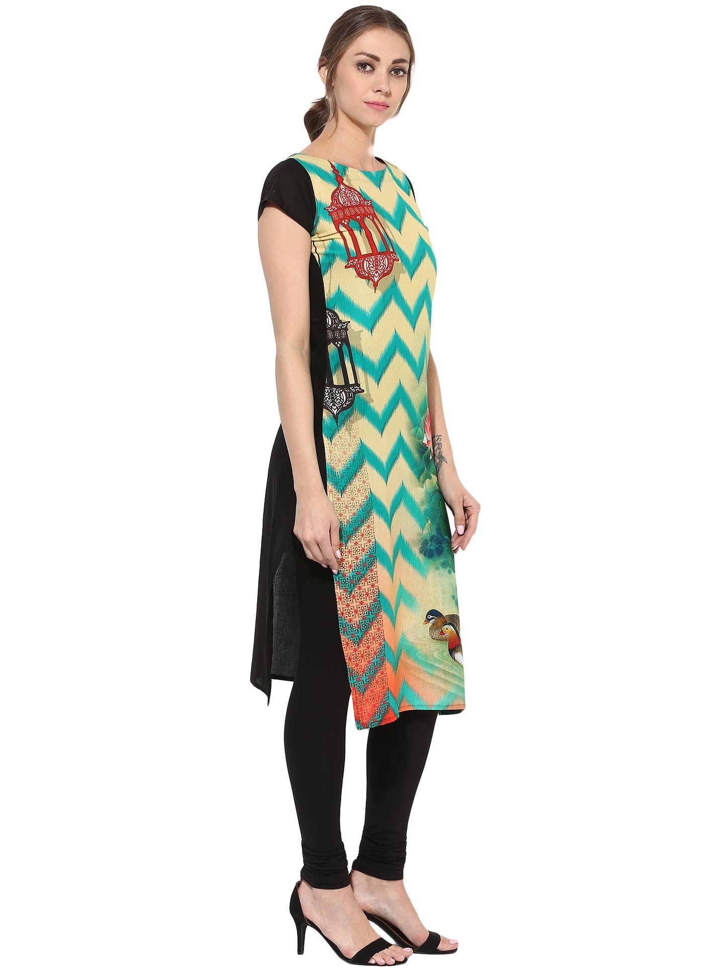 Women's Moroccon Lantern Cotton Printed Only Kurti