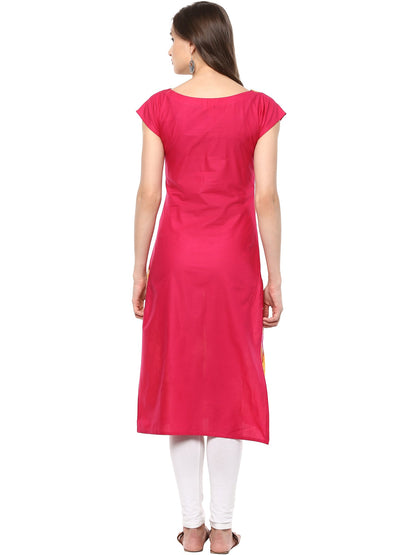Women's Retro Ajanta Ellora Inspired Cotton Digital Only Kurti