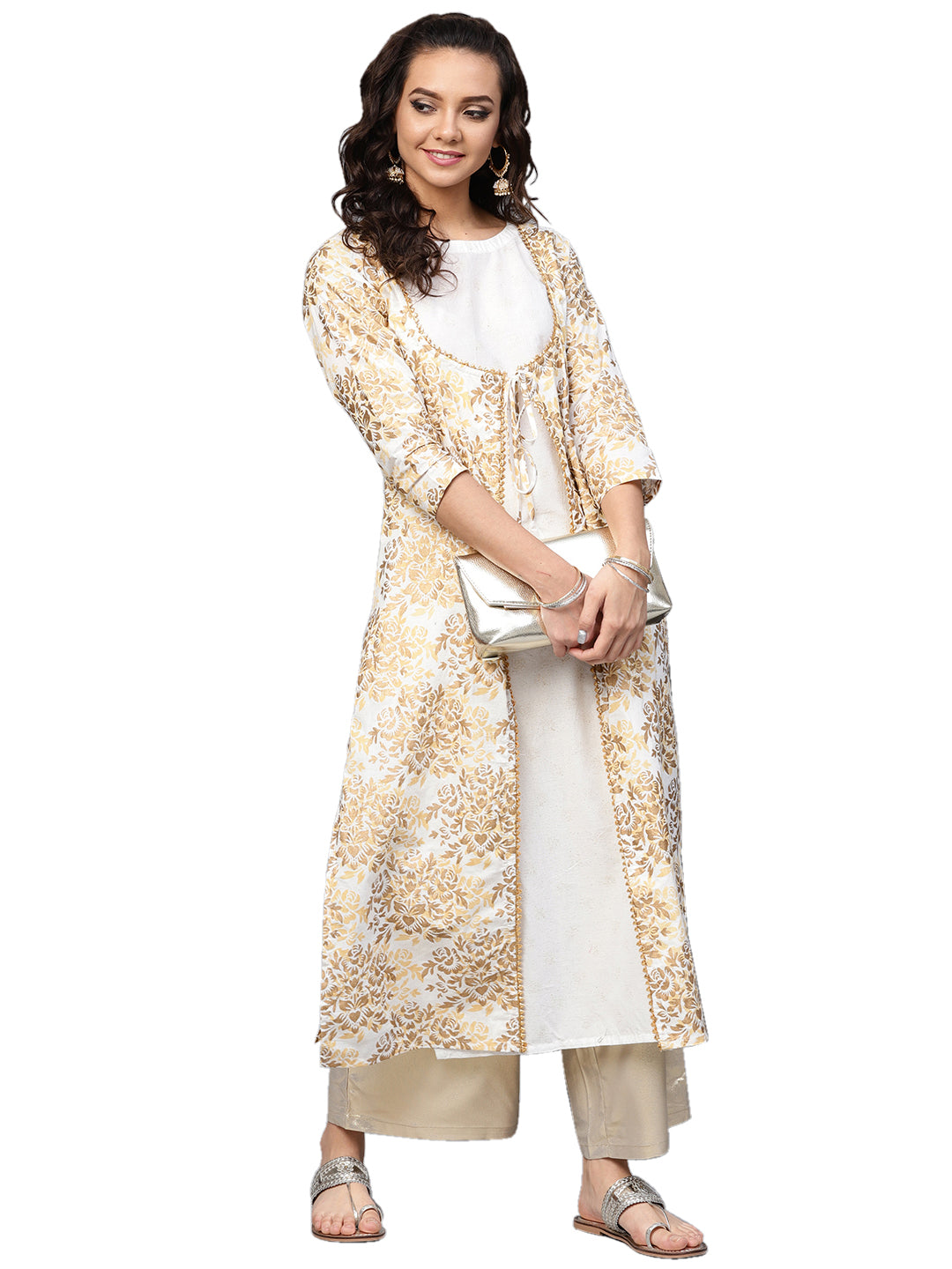 Women's Women's Straight Cotton Only Kurta (Off White)