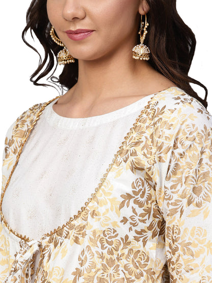 Women's Women's Straight Cotton Only Kurta (Off White)