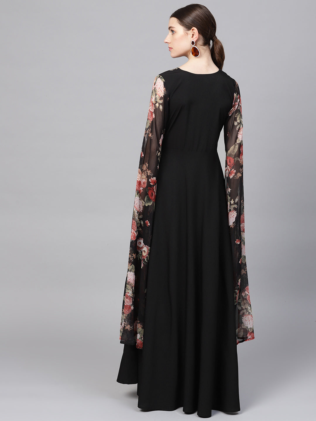Women's Black Crepe Dress