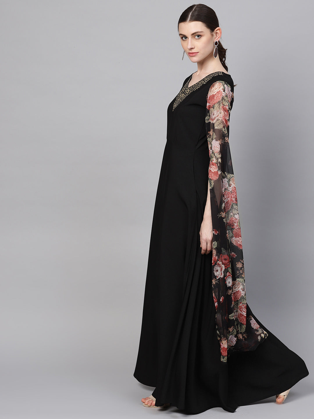 Women's Black Crepe Dress
