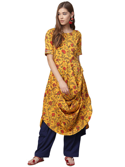 Women's Yellow Straight Only Kurta