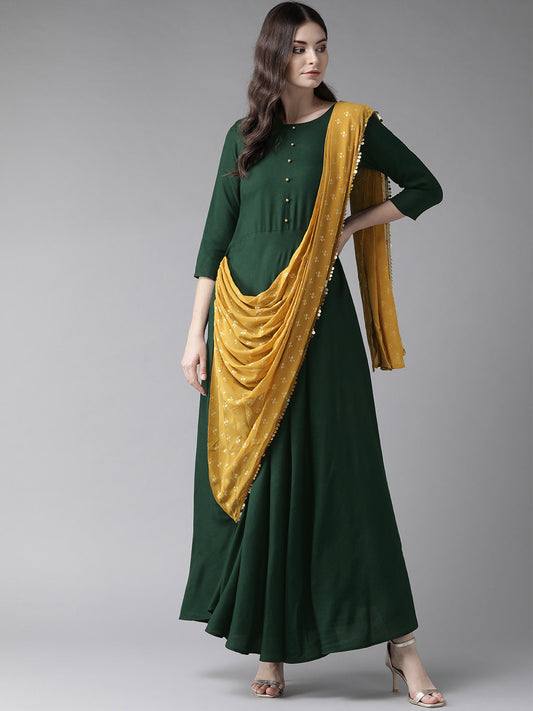 Women's Women's Dark Green Only Gown