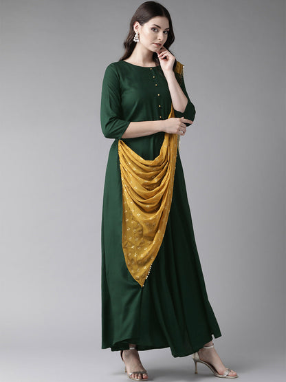 Women's Women's Dark Green Only Gown