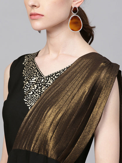 Women's Black Crepe Dress