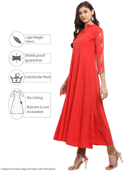Women's Delicate Anarkali Kurta Only