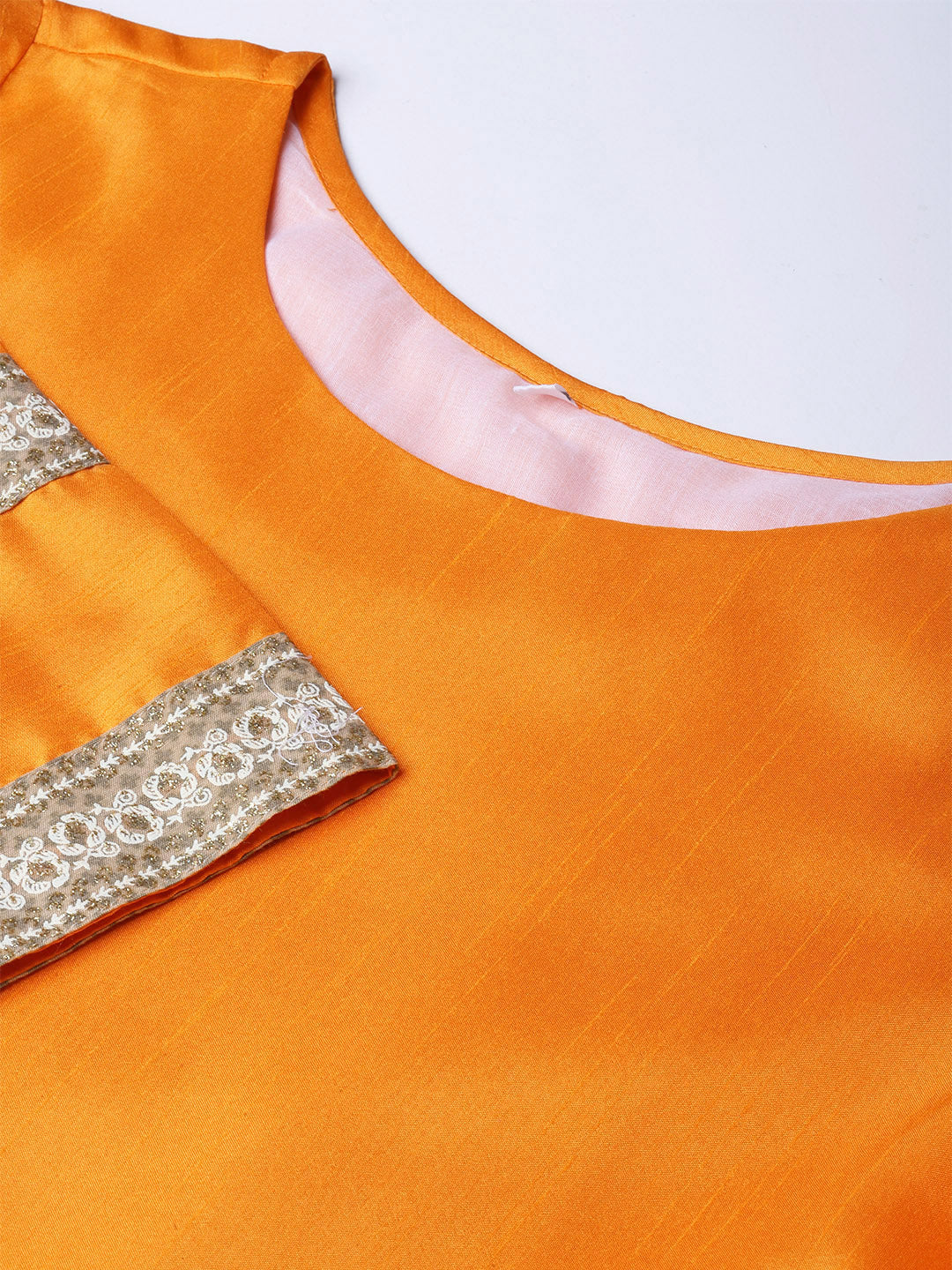 Women's  Solid Pleated Kurta With Dupatta