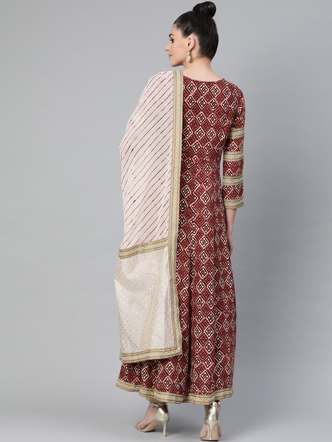 Women's  Printed Kurta With Dupatta Set