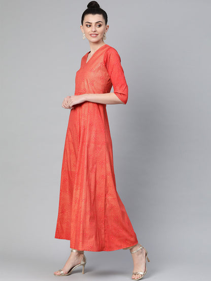 Women's  Anarkali Kurta With Dupatta Set
