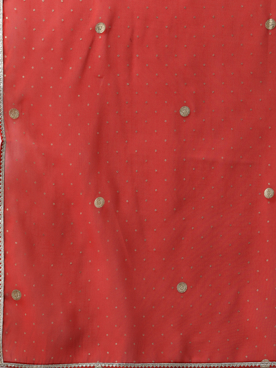Women's S Cream Kurta With Dupatta Set