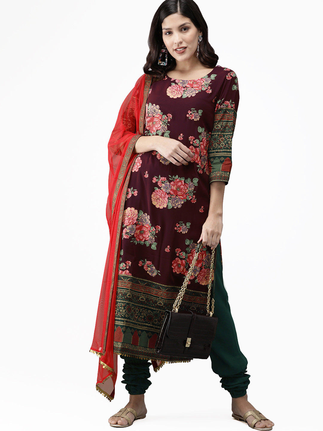 Women's  Floral Kurta Set