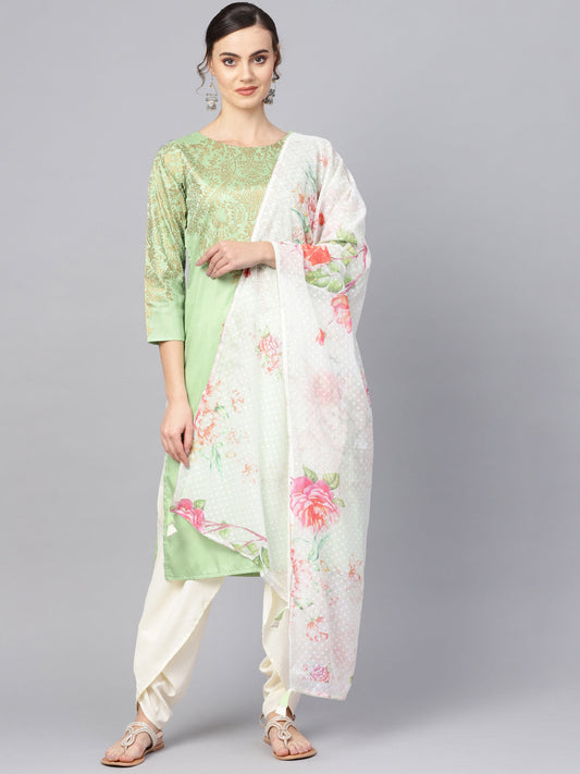 Women's  Printed Straight Kurta Set