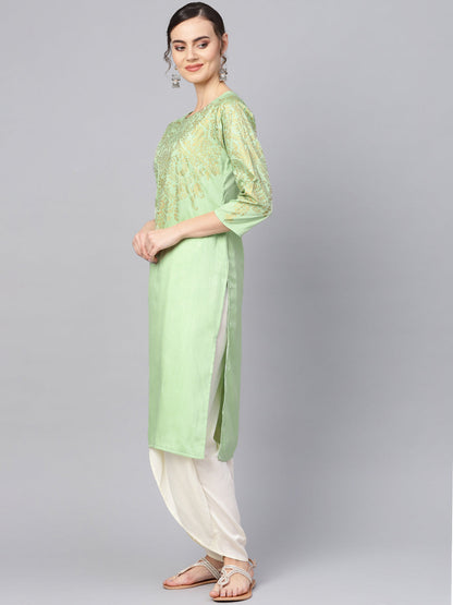 Women's  Printed Straight Kurta Set