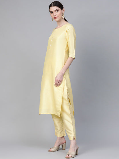 Women's Yellow Kurta Set
