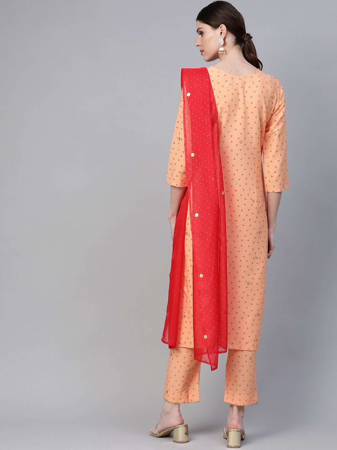 Women's Bandhani Printed Kurta Set