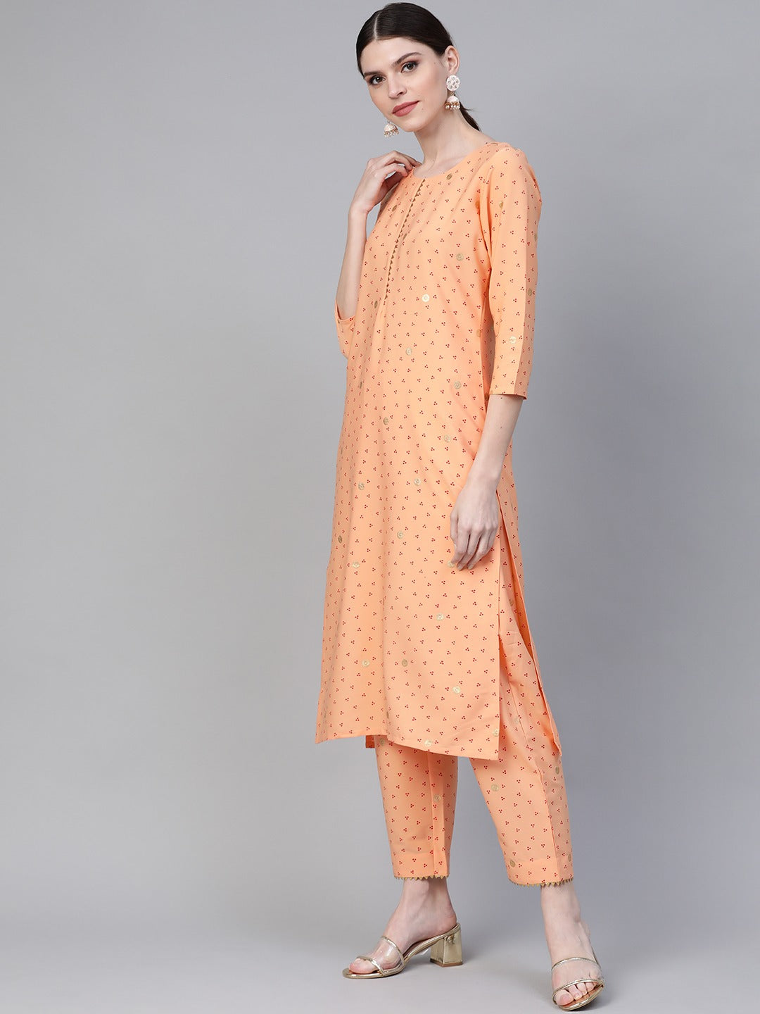 Women's Bandhani Printed Kurta Set