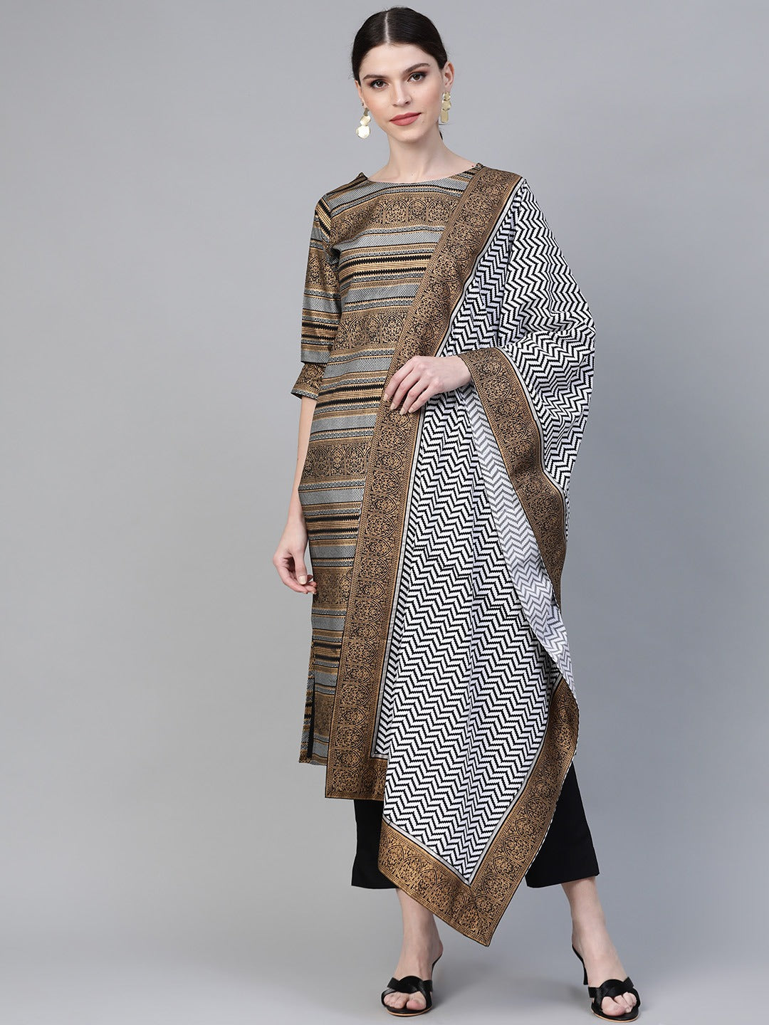 Women's Printed Straight Kurta Set